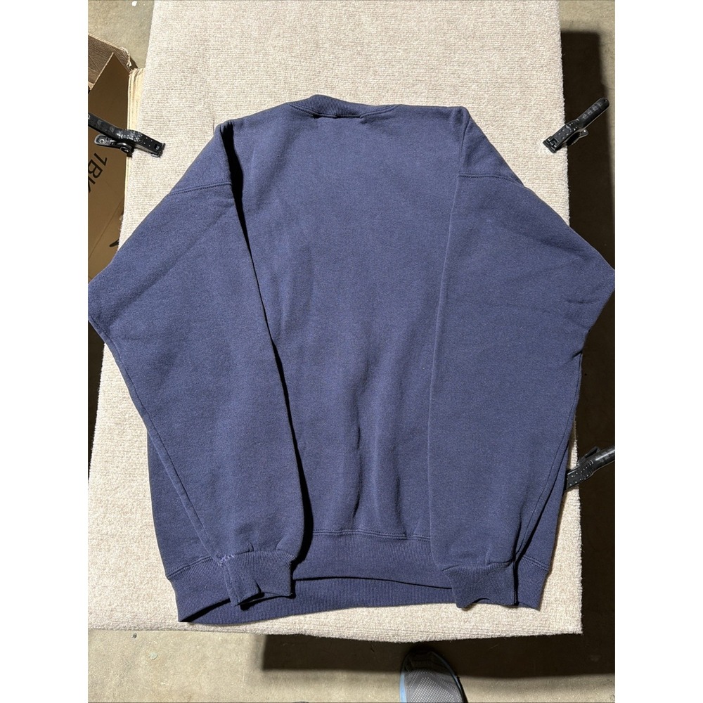 Vintage Heavyweight LEE Brand Pull Over San Francisco Blue Sweater Size Large - Picture 9 of 10
